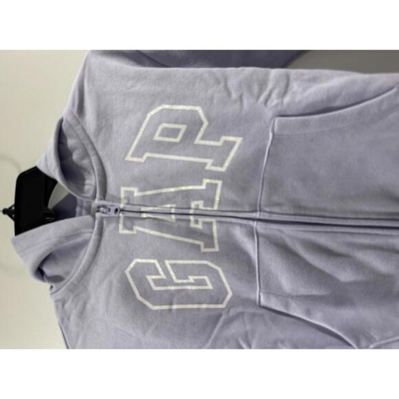 {SOLD} NWT Gap Kids Relaxed Lavender Purple Logo Zip Hoodie- Size Medium (8) - Picture 5 of 9